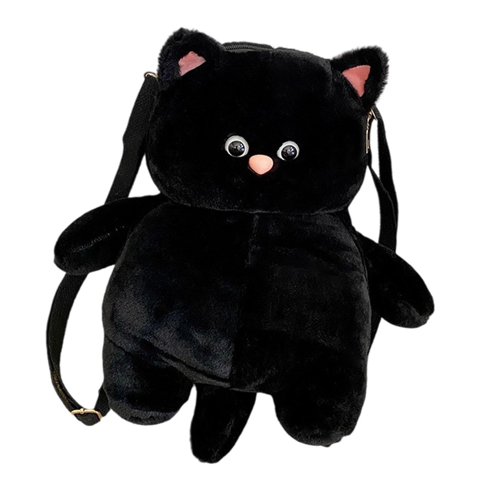 Cat Plush Toy Backpack Decoration Stuffed Animal for Children Women Shopping Black| Premium | Luxury | Designer | Stylish-image-31