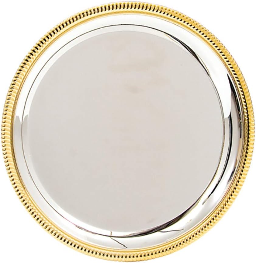 Trophy 25cm Vortex Presentation Salver Silver/Gold with Gift Box plus Free Engraving T040D/OX014