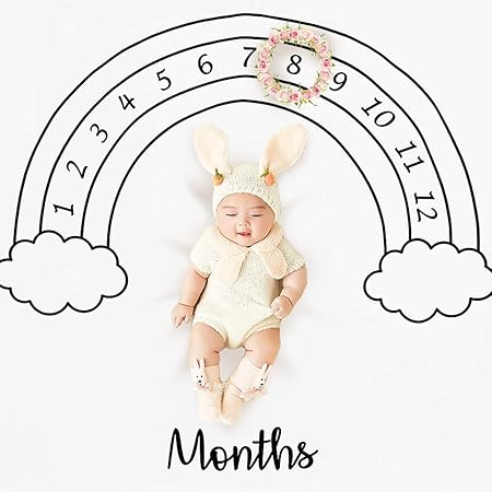 Amazon Goods Marche Snsでいいねの嵐 ベビーフォト シーツ 寝相アート 記念撮影 Type1 ベビーフォトフレーム 写真立て ベビー マタニティ 通販