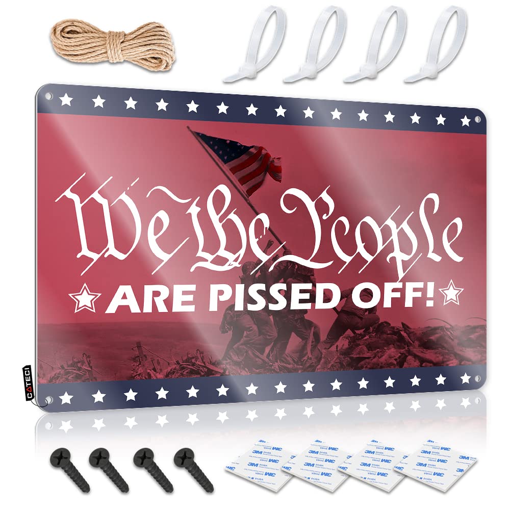 Qgdc Colour Vintage Poster Accessories Aesthetic We The People Are Pissed Off For Cave - Neon Customizable(30X40cm)