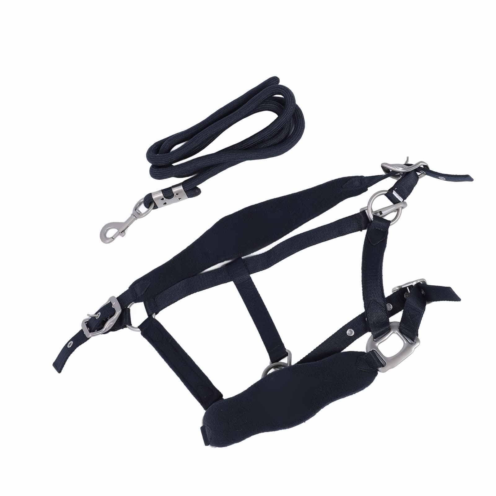 EMUKOEP Cómodo Juego de Correa Halter de Poliéster para Caballos con Acolchado Suave para Entrenamiento de Caballos (#1)