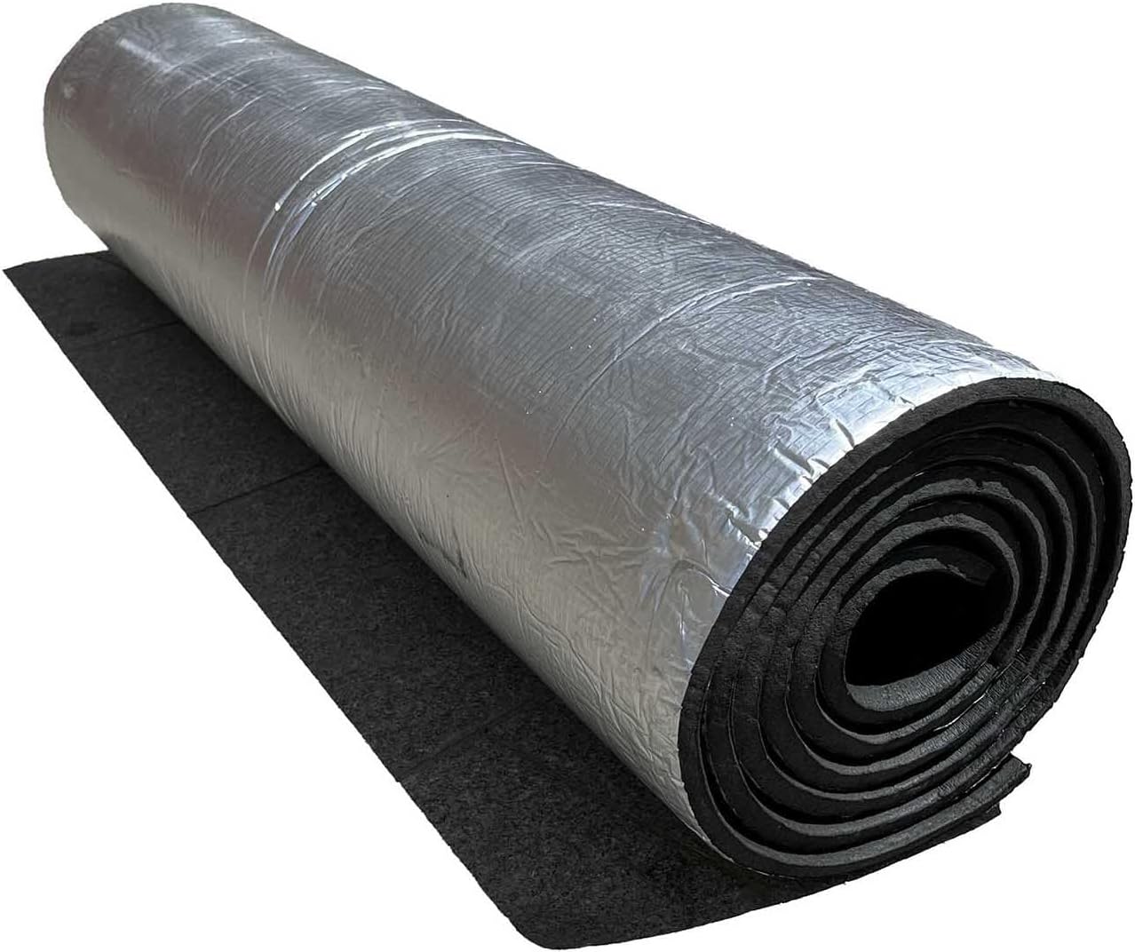 Thermal Insulation, Self Adhesive Reflective, Pipe Insulation Tube, Aluminum Heat Insulation Foam, Attic Door Insulation Cover, Thick 5Mm 10Mm ( Color : 10mm(0.4in) , Size : 1mx5m(3.3ftx16ft) )