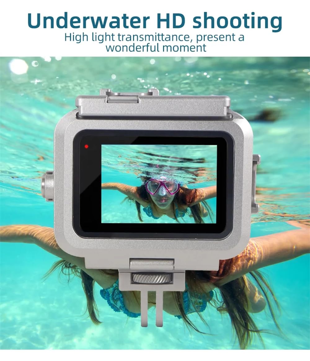 Marco protector de cámara impermeable para cámara de buceo subacuático, compatible con cámara de acción GoPro 11, 10, 9