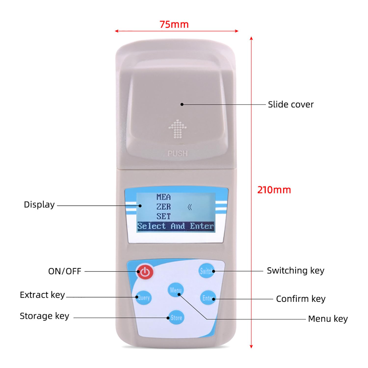 Tester di qualità dell'acqua, rilevatore di biossido di cloro portatile, tester PH leggero con valigia, gamma di misurazione 0-5mg/1, per il centro di trattamento spa per la piscina per nuoto a casa