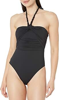 Lauren Ralph Lauren Beach Club Solid Twist Bandeau One-Piece
