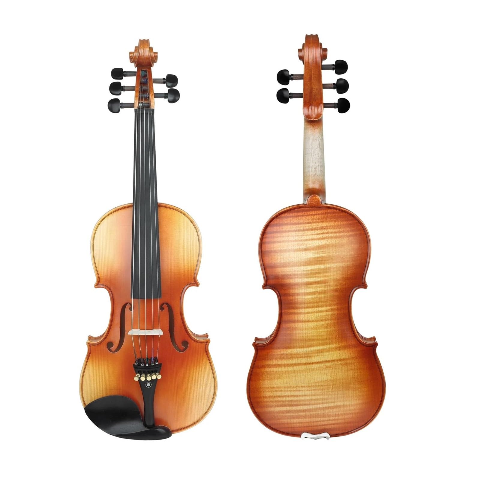 Skrzypce Drewniane Zestaw Skrzypcowy 4/4 Wykonany Z Drewna Klonowego Instrument Strunowy Z Akcesoriami Odpowiednimi Do Występów(1set)