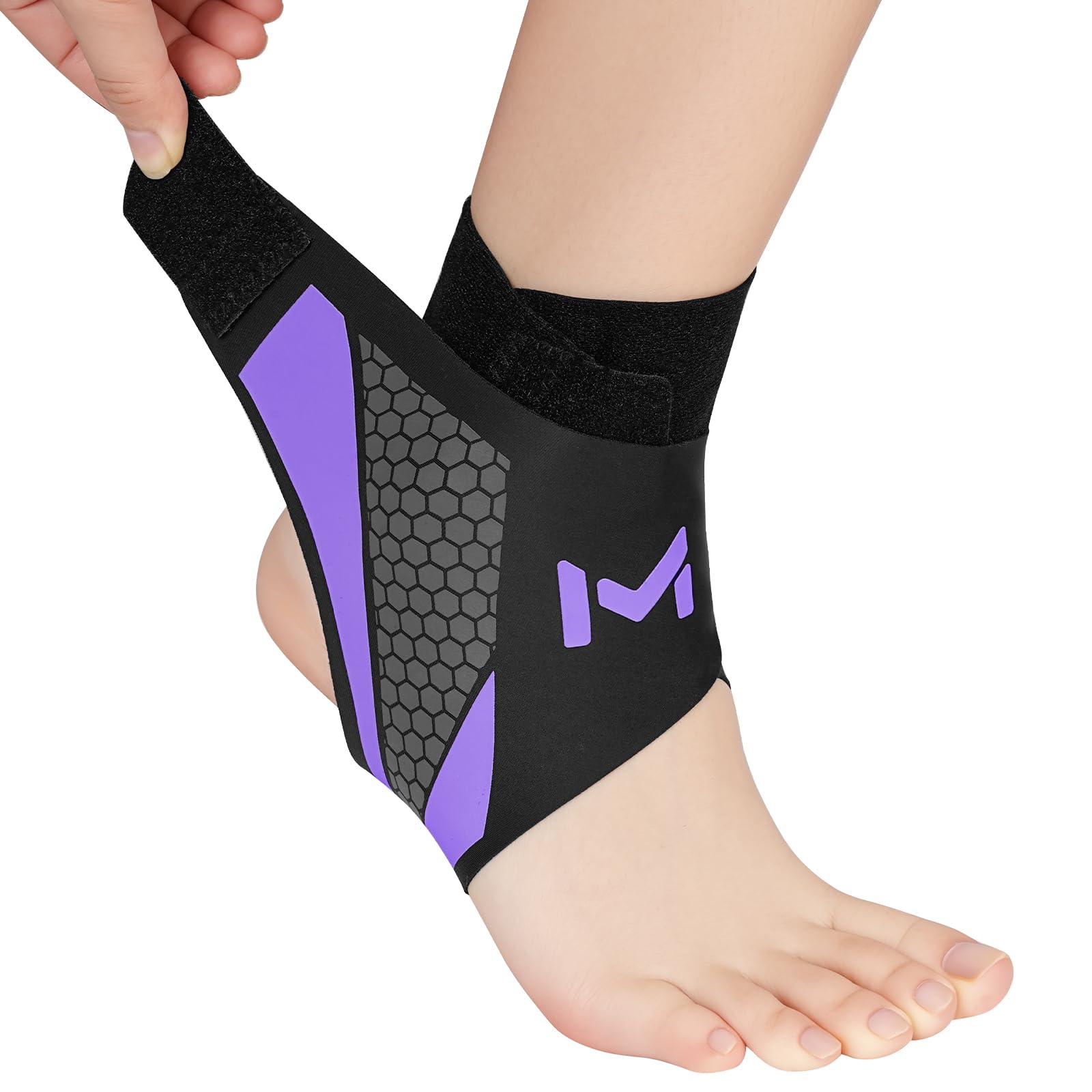 Beugo Tobillera para Esguince, Tobillera Deportiva, Lateral Tobilleras Esguince Ajustable, Diseño en Y, Ankle Support Protector de Tobillo Par Unisex para Deporte Correr Fútbol, Tamaño único — view 8