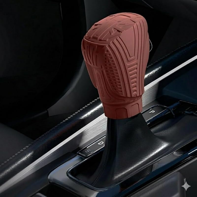 Capa de Silicone para Manopla de Câmbio Honda Accord, Civic, CR-V, HR-V, CRIDER, ZRV e Integra Vermelha