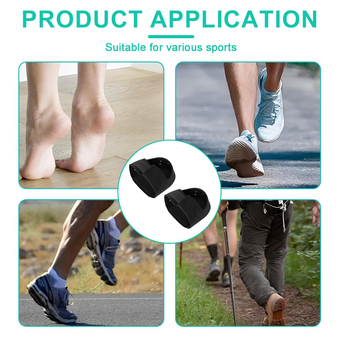 GXGM Protector de talón de gel de Fascitis plantar, Copa de talón para hombres y mujeres, alivia el dolor del talón, tendón de Aquiles seco y agrietado almohadilla de apoyo del talón