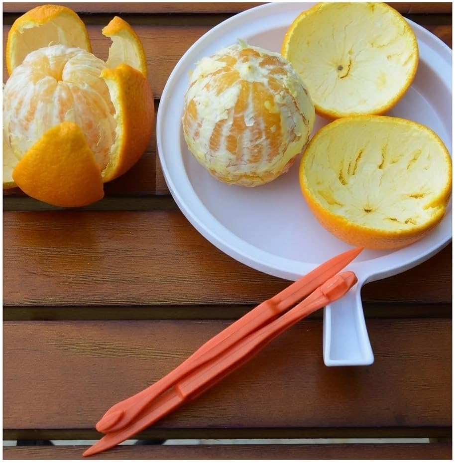 Orange Peeler - YAWALL 6Pcs Orange Peeler Tool, Plastic Lemon Citrus Peeler, Easy Open Orange Slicer Peel Cutter Kitchen Accessories Knife Gadget Pelador De Naranjas image 4