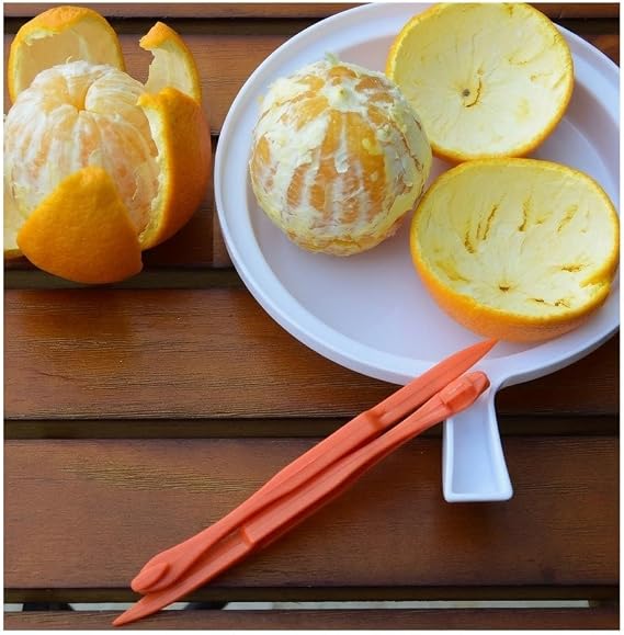Orange Peeler - YAWALL 6Pcs Orange Peeler Tool, Plastic Lemon Citrus Peeler, Easy Open Orange Slicer Peel Cutter Kitchen Accessories Knife Gadget Pelador De Naranjas