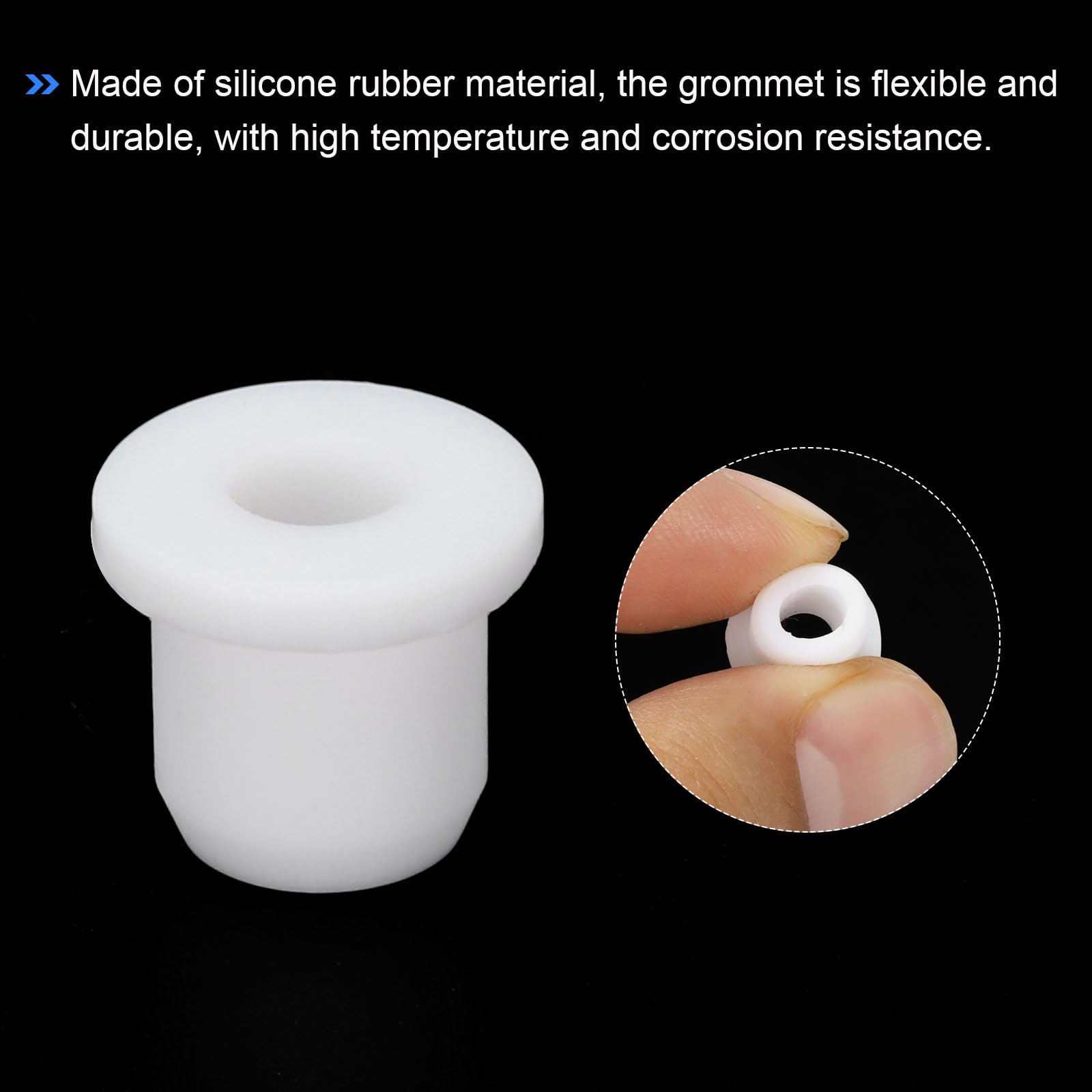 40 Guarnizioni In Gomma A Forma Di T | Diametro 5mm, Interno 3mm | Sigillanti Per Fori Cavi E Tubi | Nero - Foto 7