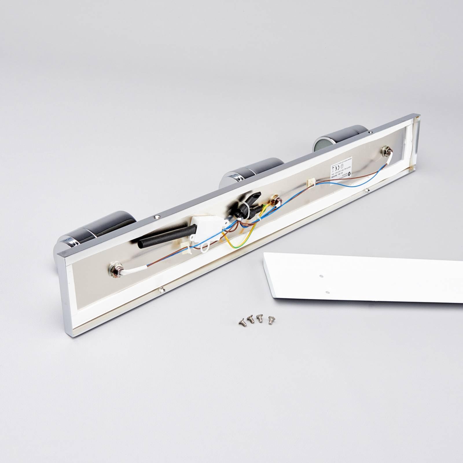 Lindby Deckenlampe Dejan (spritzwassergeschützt (Modern) in Chrom aus Metall (3 flammig, GU10) - Bad Deckenleuchte Lampe Badezimmerleuchte