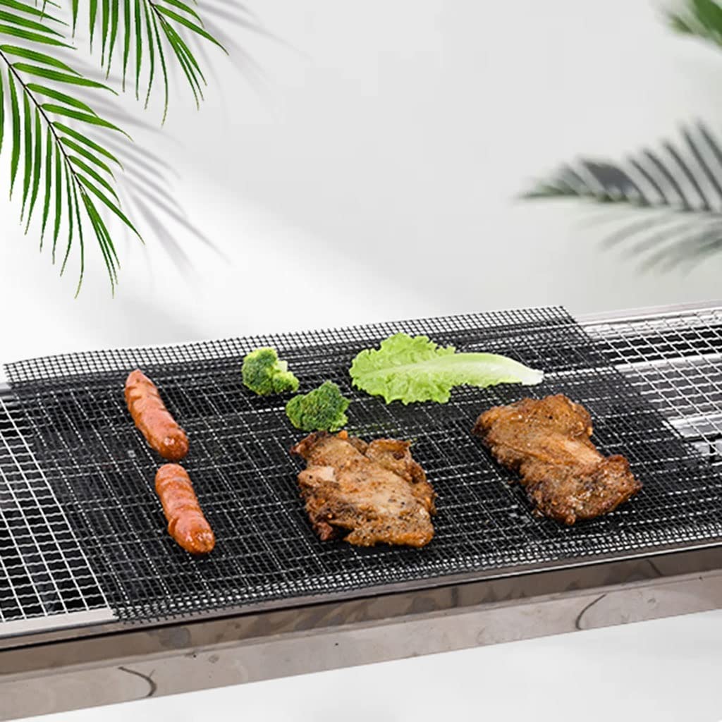 Juego de 5 Teflón Malla Antiadherente Antiadherente Plancha Barbacoa Revestimiento para Horno Resistente Reutilizable Salvamanteles para Gas, Carbón (Color : Style1)