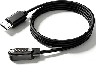 Plaud Note AI/Pro用 替换充电线 USB-C转4针磁吸式录音机充电器 支持快速充电 轻量 USB-C 1M