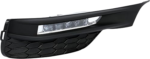 Miniatura 9 de ECOTRIC Luces antiniebla LED de alta potencia compatibles con Honda Accord Sedan 4Dr 2016 2017 con interruptor, cubiertas de bisel y cableado de relé