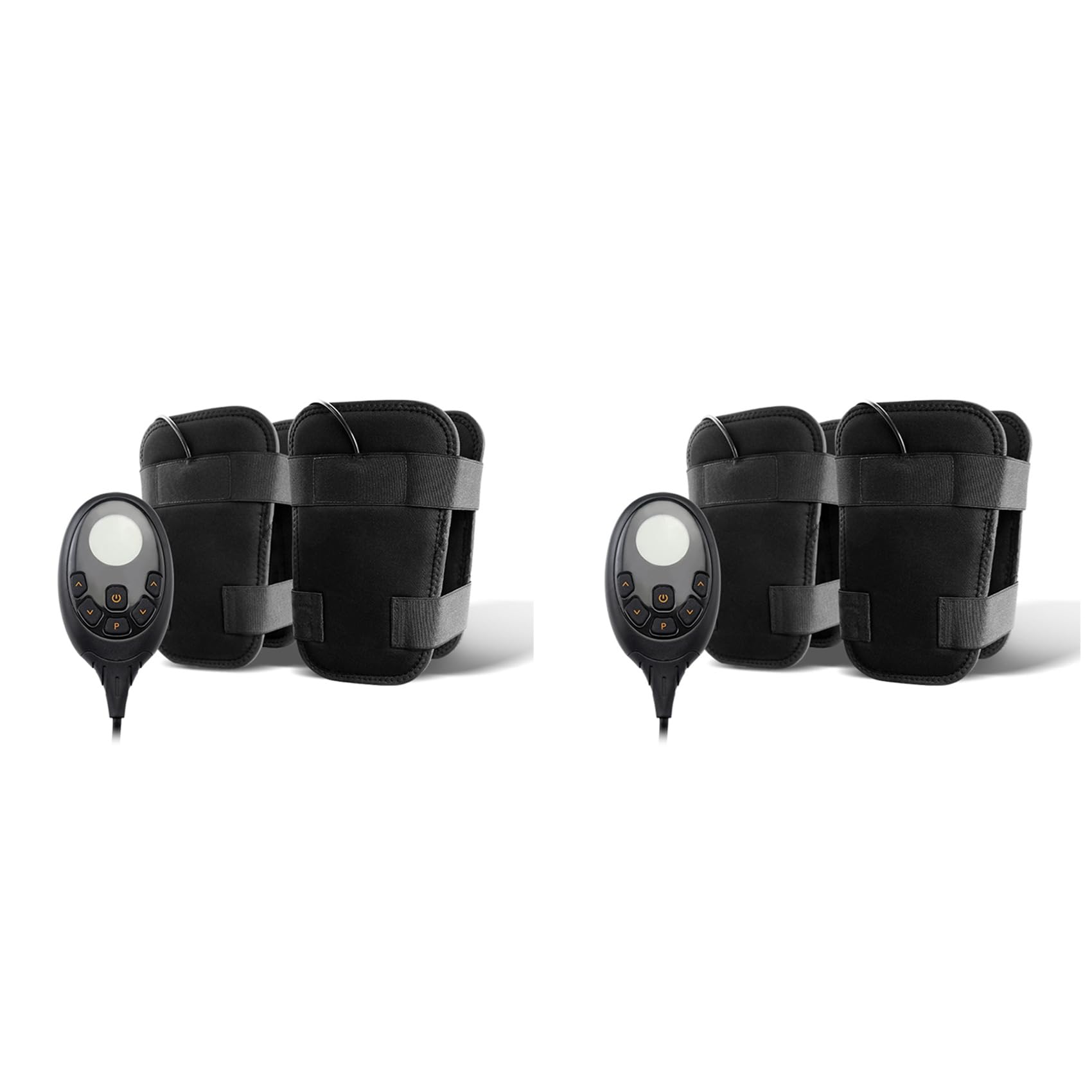 2X Mejora EMS Estimulador Muscular Eléctrico Masajeador Fitness TENS Anticelulítico Piernas Cinturones Entrenador Adelgazante Muslo