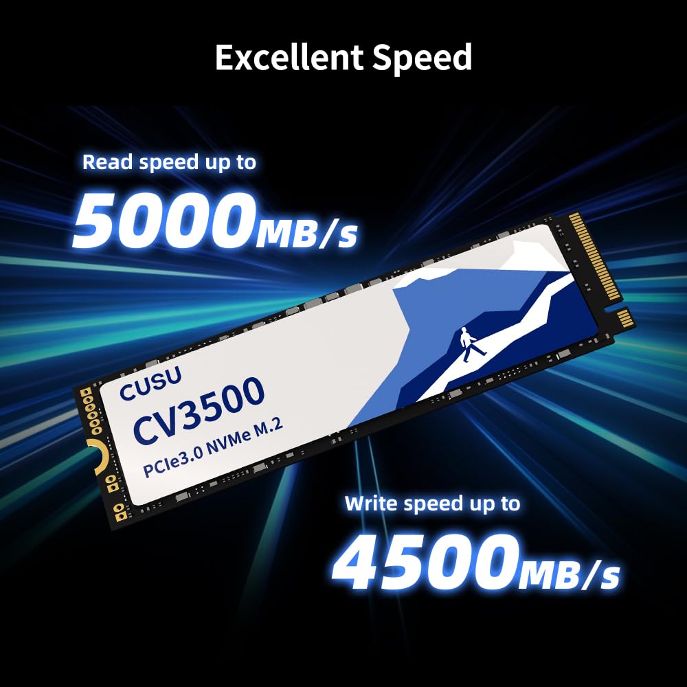 Amazon | CUSU CV3500 SSD 1TB PCIe Gen3x4 NVMe M.2 2280 内蔵 