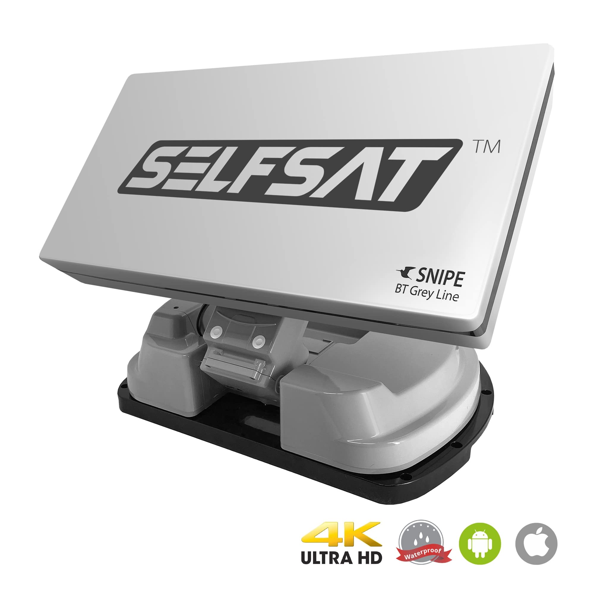 [Test : Excellent*] Selfsat Snipe BT Grey Line Twin – Antenne de Camping Automatique avec Commande iOS/Android