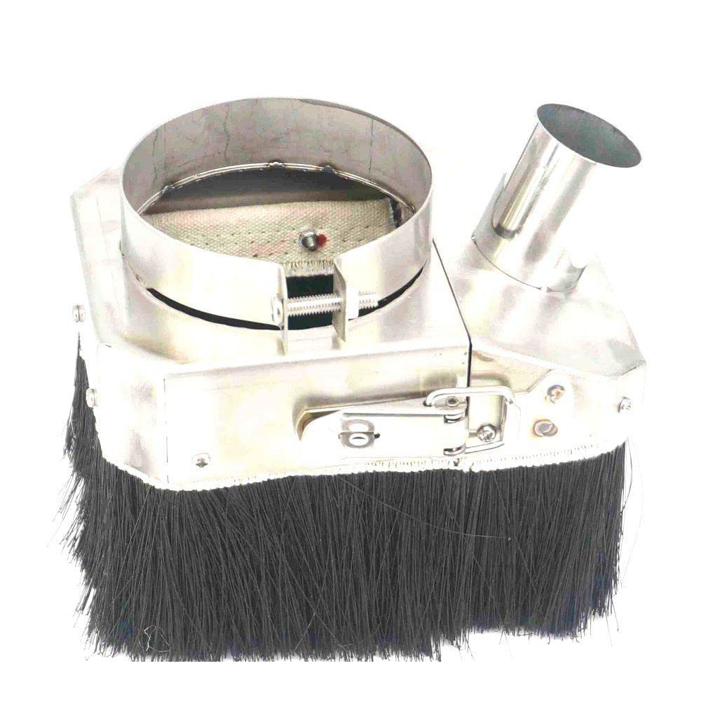 80mm Diameter Stainless Steel Spindle Dust Cover CNC Engraving Woodworking Machine Open Door Type for 1.5KW Or 2.2KW Spindle