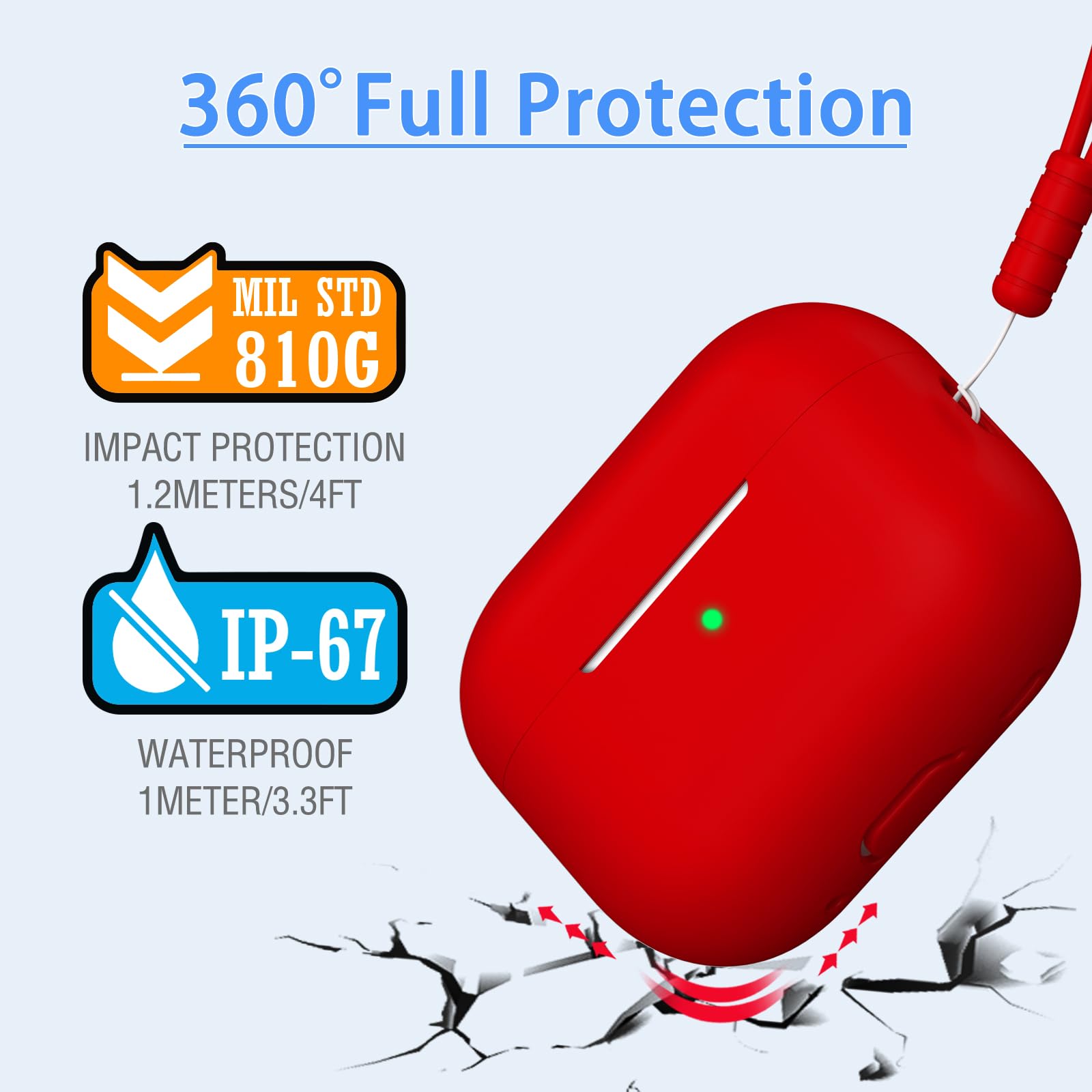 MHYALUDO Compatible with AirPods Pro 2nd Generation Case Cover - Image 4