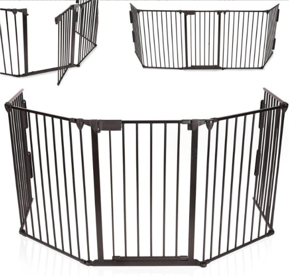 フェンス 5面セット ベビーセーフティフェンス ムムエルフ セーフティーゲート ドア付おくだけ ストーブガード 自由に組み合わせ 玄