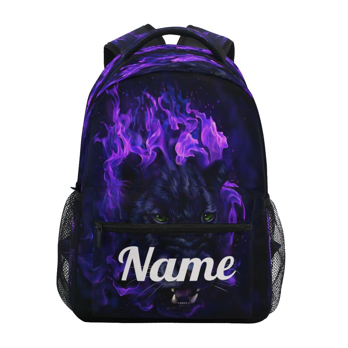Custom1 - Mochila para niños con texto en inglés "Añade tu nombre", mochila para estudiantes primarias, bolsa para libros para niños y niñas, Personalizado3, talla única
