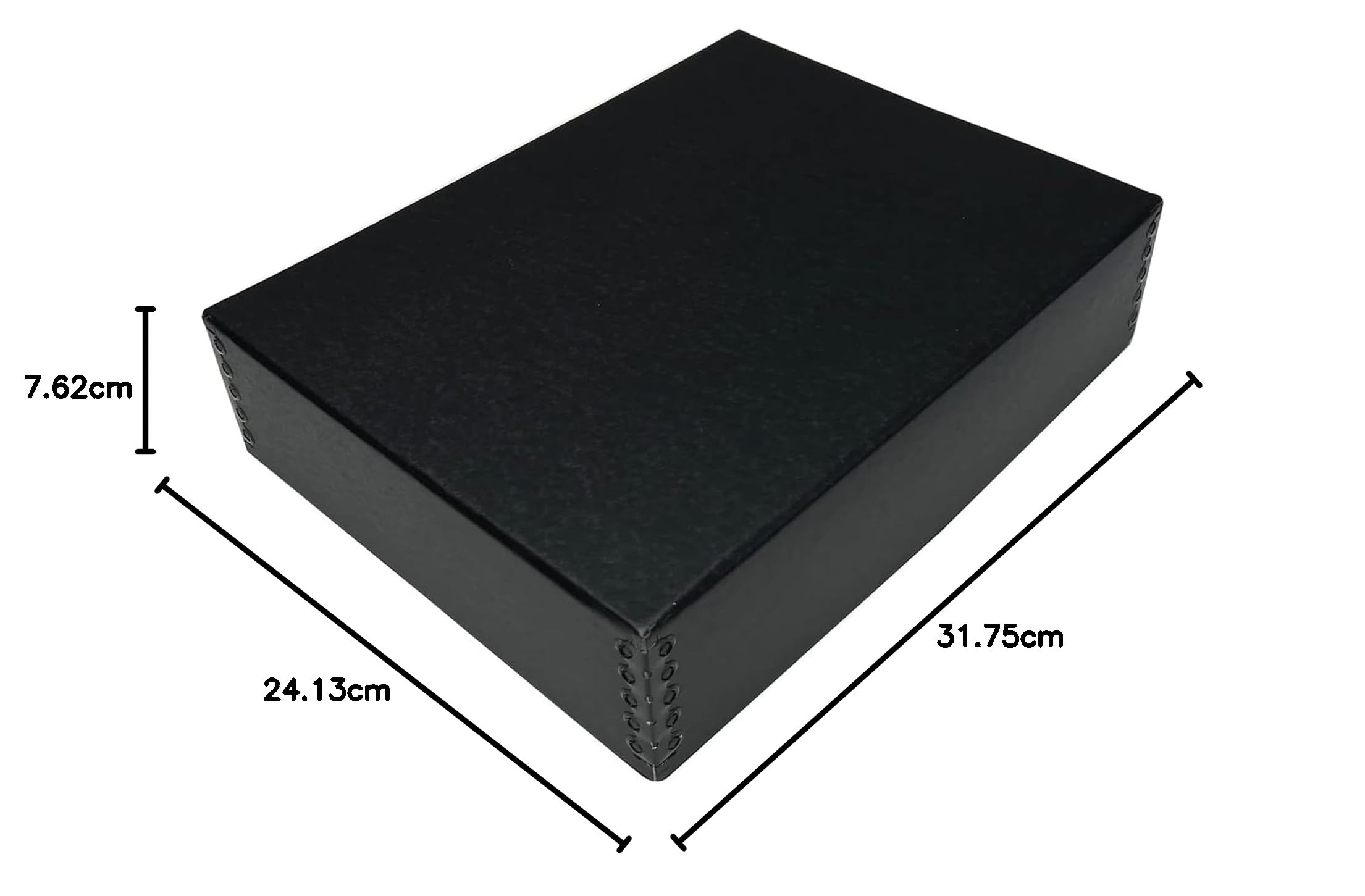 Lineco Museum Boîte de rangement Noir 24 x 31 x 7,6 cm