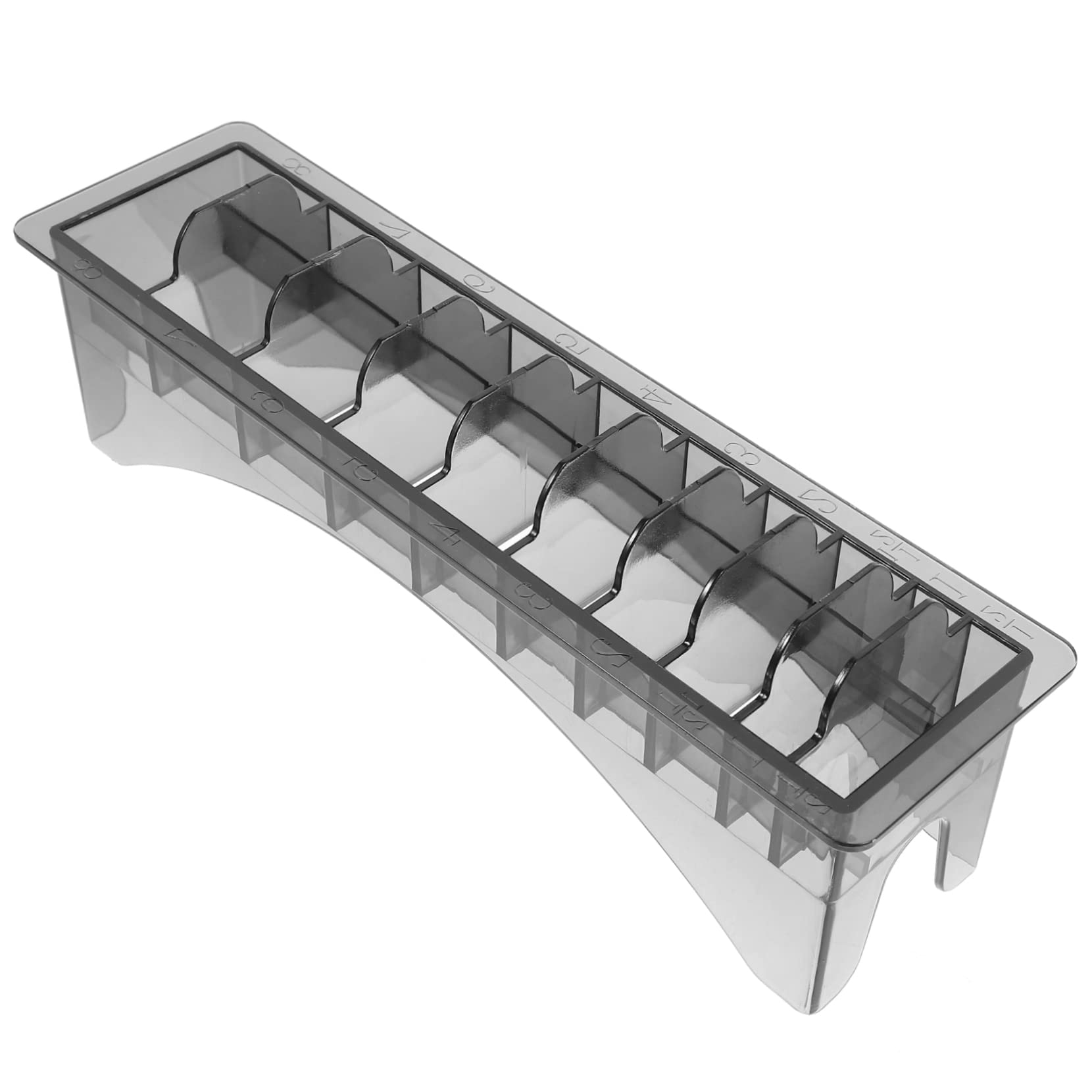 OUNONA Clipper Guard Holder Plastic Clipper Comb Storage Case for Barbershop Home Use Hair Styling Tool Accessories Organize Your Hair Cutting Guides