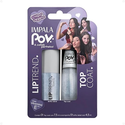 IMPALA KIT POV 1.3 TOP COAT+BRILHO LABIAL NICOLLY