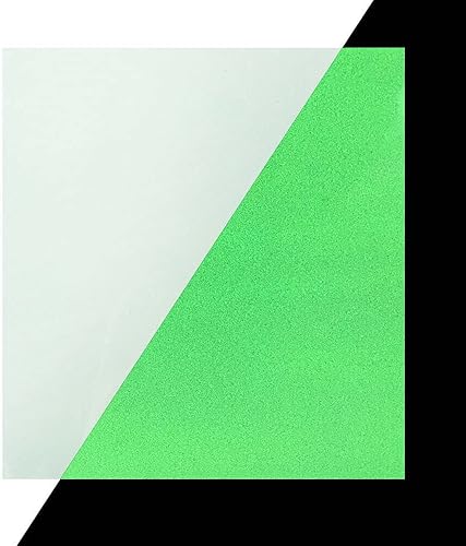 Miniatura 5 de Yalulu 4 hojas de vinilo de transferencia de calor 3D, vinilo de transferencia de calor que brilla en la oscuridad, vinilo HTV de color fluorescente