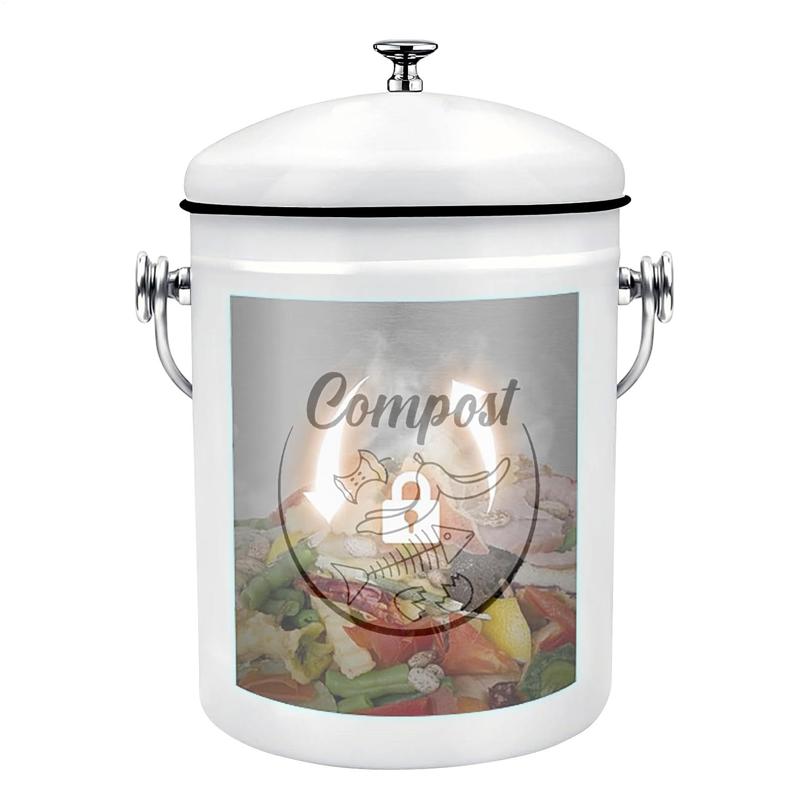 Seau À Compost De Comptoir Seau D'Intérieur, Collecteur De Déchets