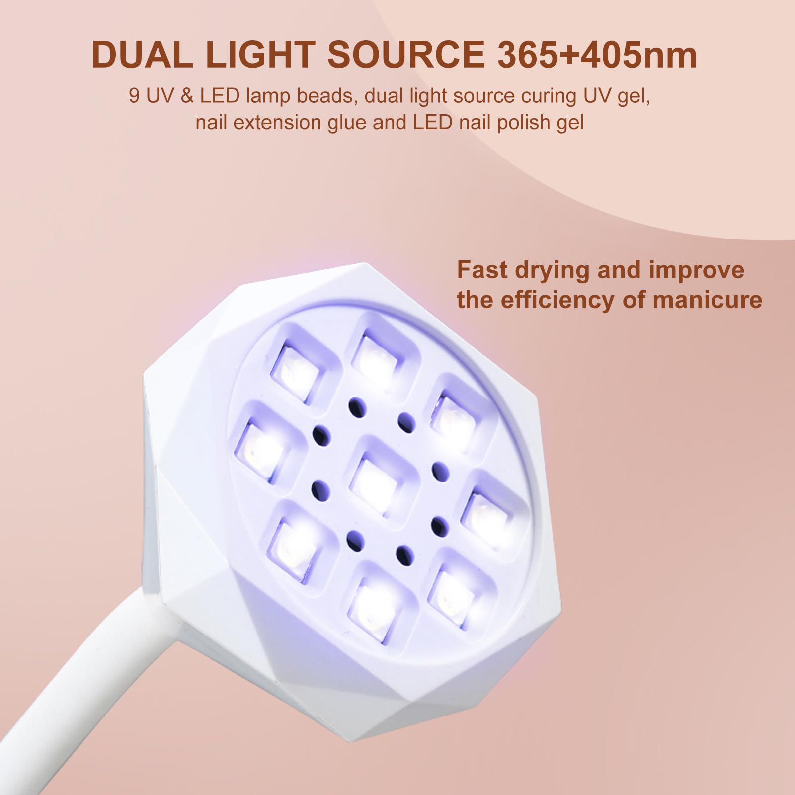 Amazon.co.jp: LED UVネイルランプ 充電式 27W ミニUVライト ジェルX