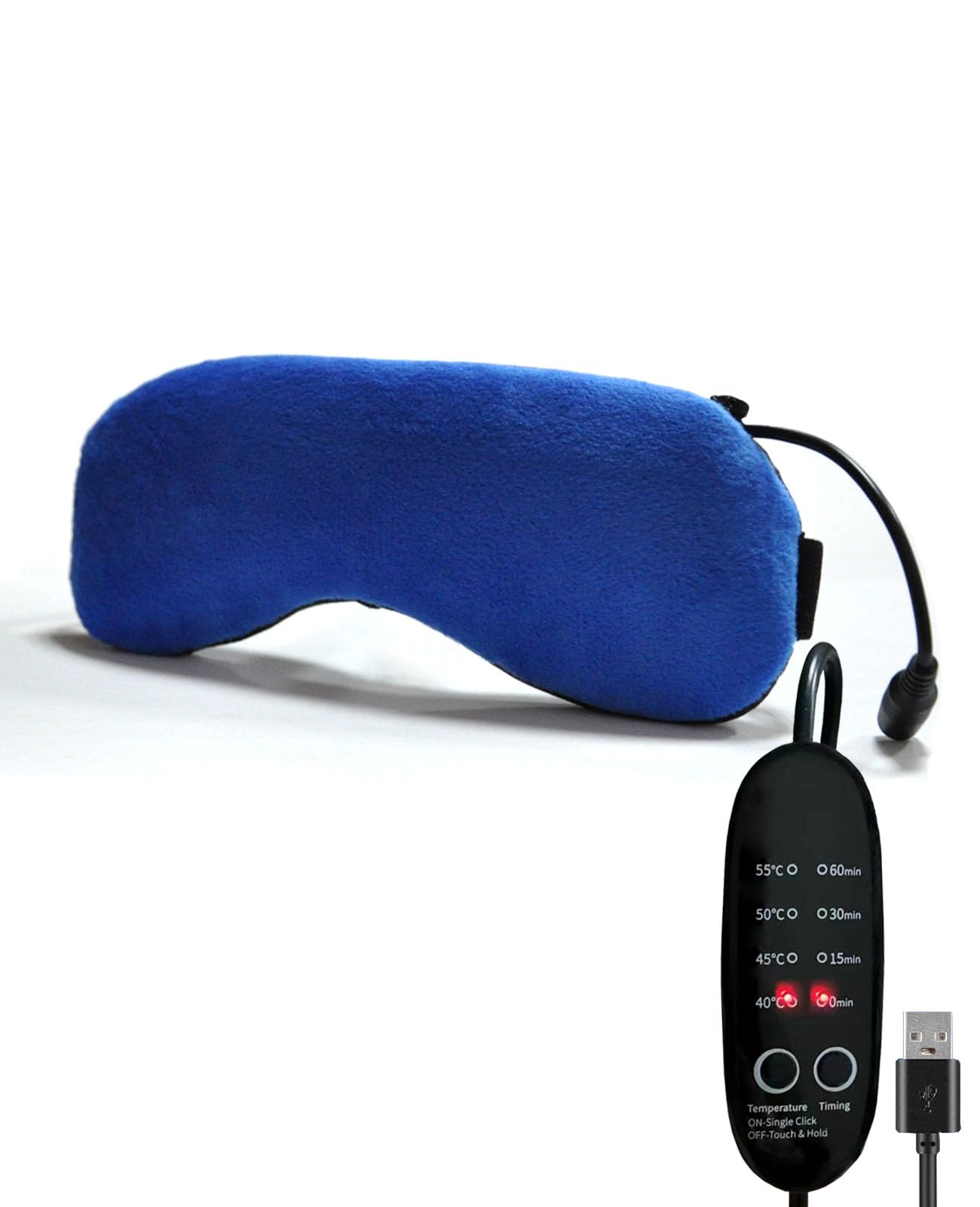 Mascarilla para Ojos Calentada, Antifaz Compresa para ojos Caliente con Linaza para Ojos Secos, Tratamiento de Blefaritis, Fatiga Ocular, Lavable
