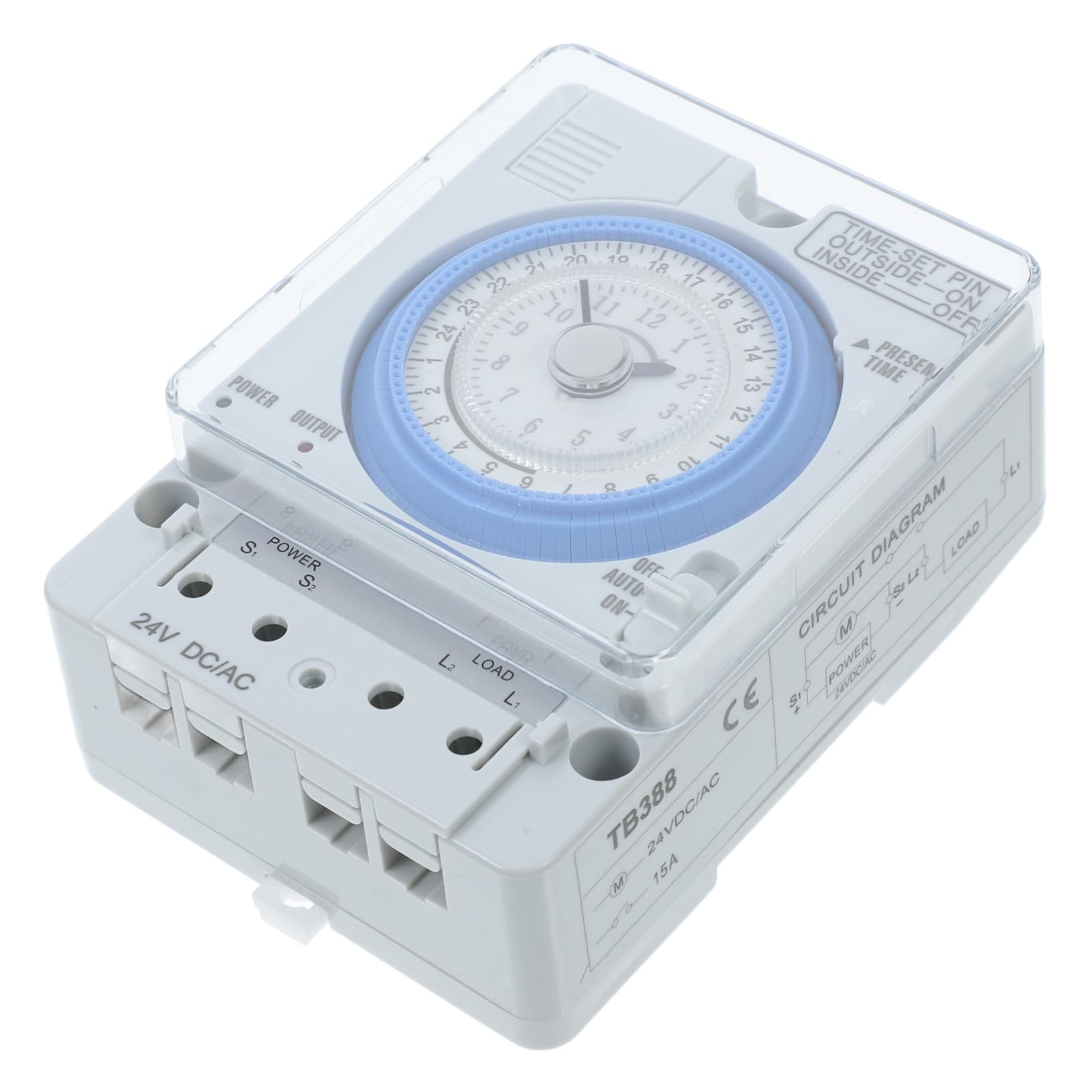 Temporizador Mecánico de Cocina Blanco Pc, Cuenta Regresiva Analógica | Uso Sencillo y Portátil, Diseño Simple, para Hornear y Preparar Pancakes Estilo Aleatorio