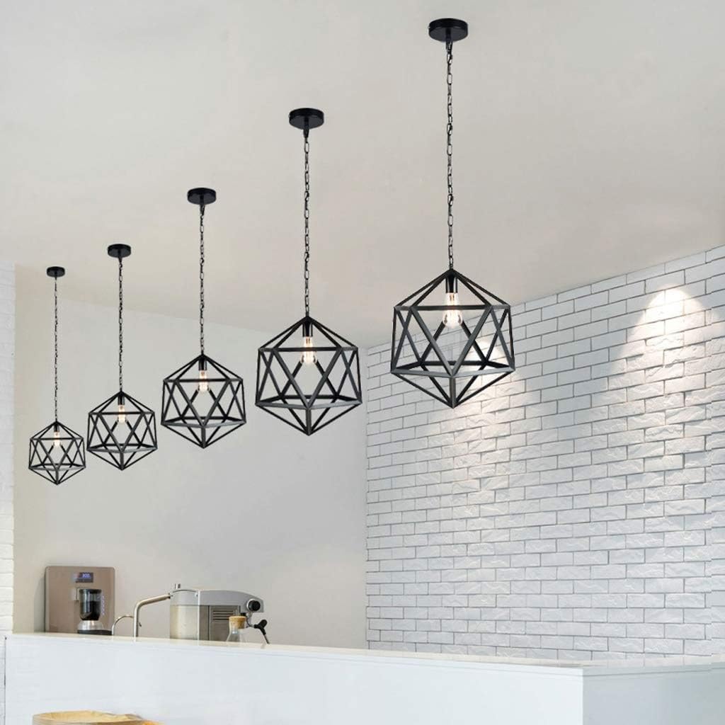 Black Chaner Light Fixture Industrial Wind Ball Shape Chaner Single Head Amen Retro Cafe Single Head Chaner Bar Bar Lighting Iron Restaurant Lighting