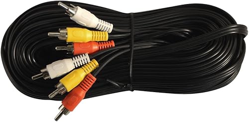 Your Cable Store - Cable RCA de audio y video de 50 pies (3 macho a 3 machos)