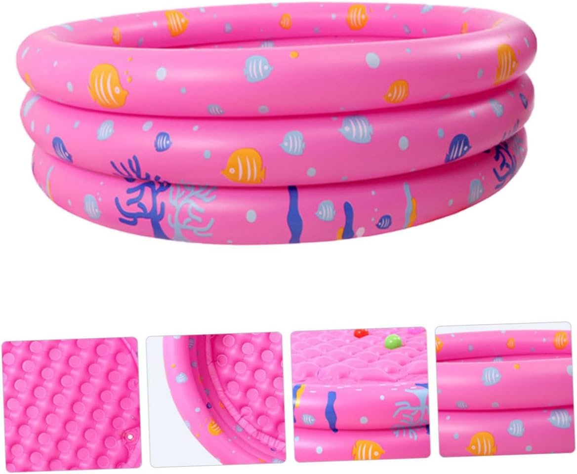 Inflatable Round Swimming Pool for PVC Paddling Pool for Outdoor Travel and Backyard Fun Summer Gift for Boys