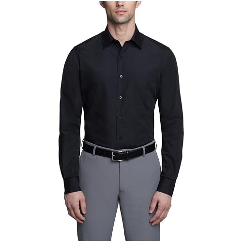 Van Heusen Men's Dress Shirt Fitted Poplin Solid