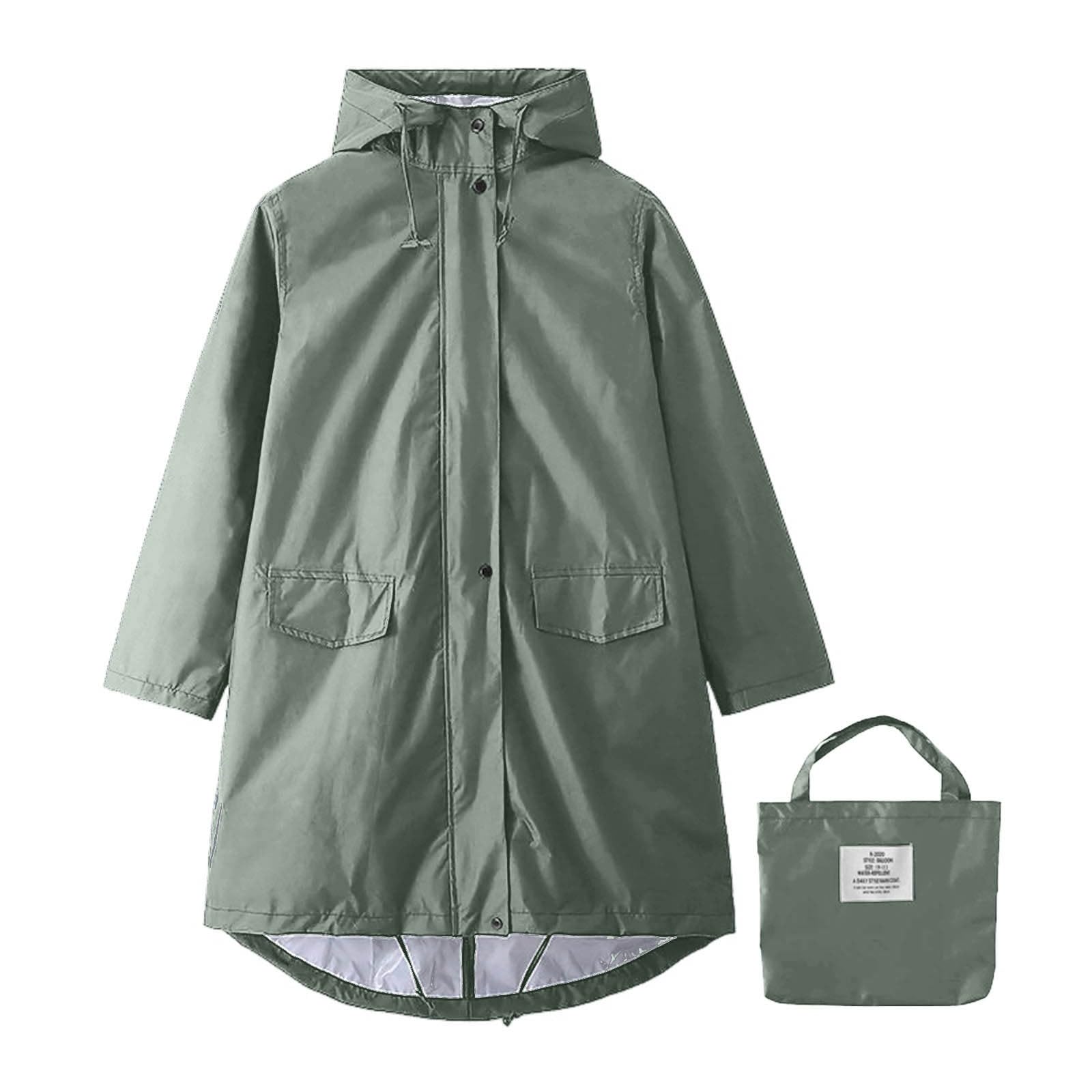 Poncho impermeabile da donna, in EVA, con cappuccio, multifunzione, riutilizzabile, per escursionismo, campeggio, pesca, bicicletta, abbigliamento antipioggia