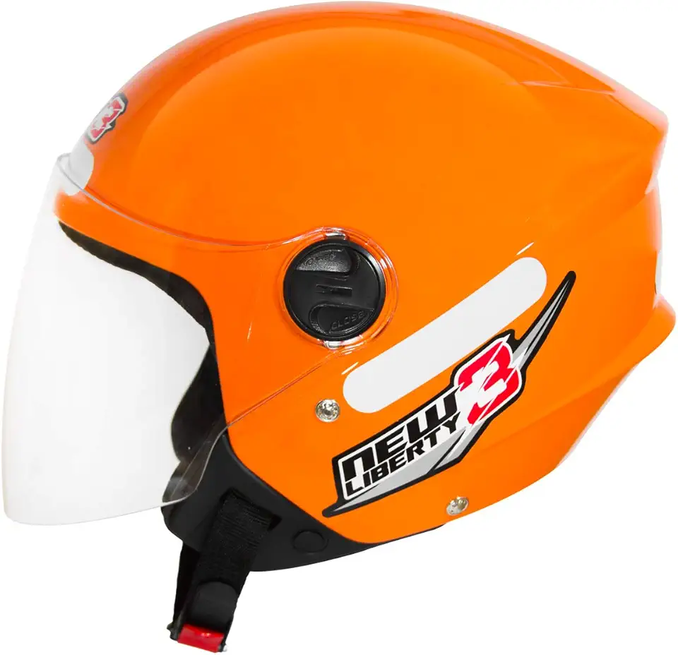 CAPACETE ABERTO PRO TORK NEW LIBERTY 3 SOLID LARANJA TAM. 58