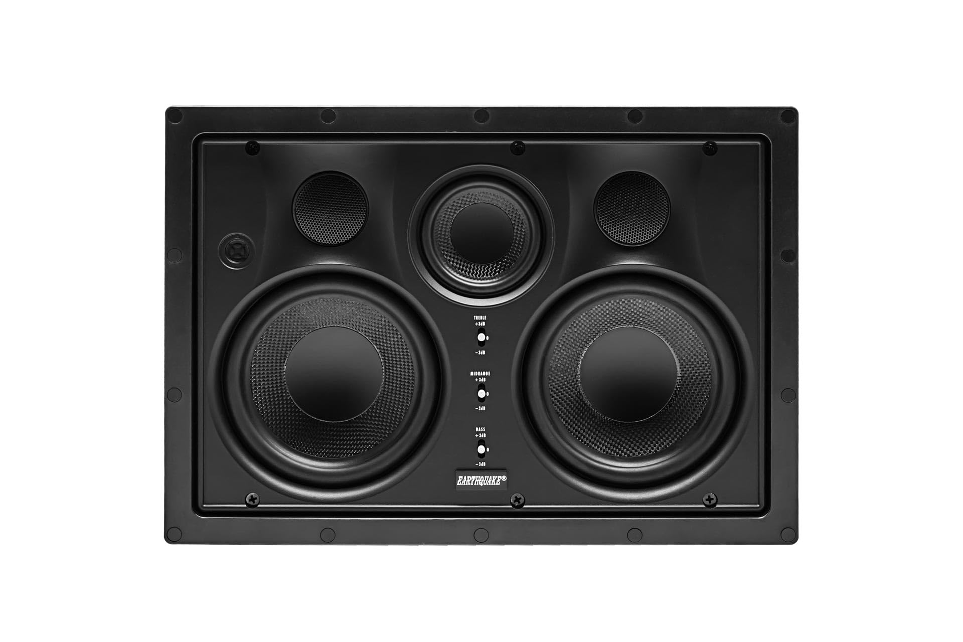 Earthquake Sound EWS530C Edgeless Series 3-Way Carbon Fiber In-Wall LCR Speaker with Magnetic Grille (Single)