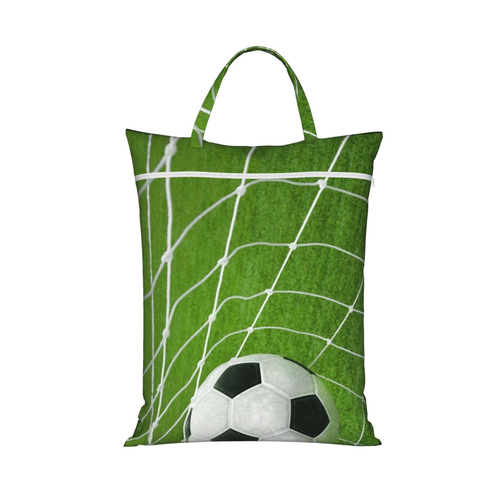 YFSGDLBN soccer printed Travel dirty laundry bag clothes pack Storage Basket Bag