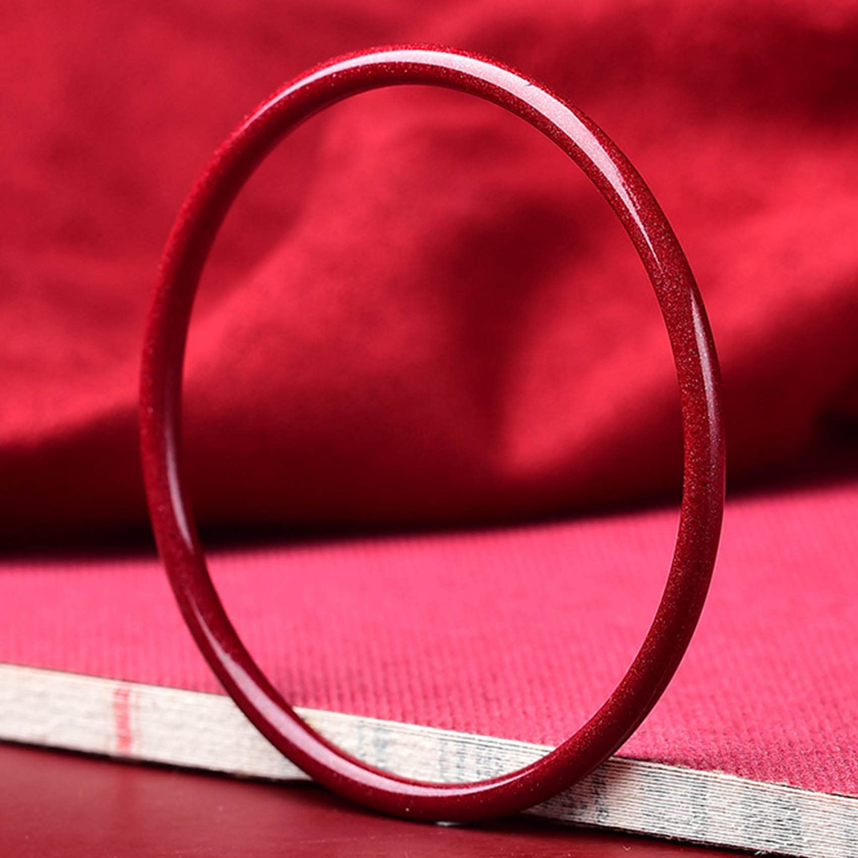 Bracelet Feng Shui en cinabre et cristal naturel pour femme