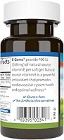 Vista 3 de Carlson Labs E-Gems Natural Vitamina E, 400 UI, 60 cápsulas blandas
