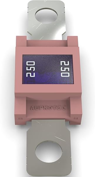 AUPROTEC Fusible Mega à courant élévé/verrouillage à vis 80-500A choix : 250A ampères, rose, 1 pièce - 2