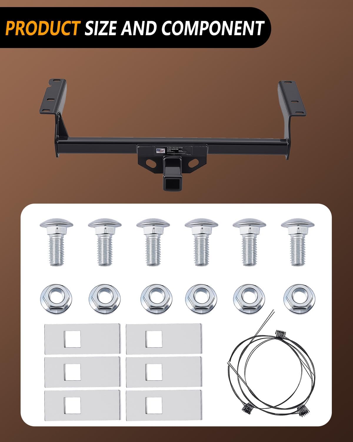 class 3 trailer hitch 2-inch receiver compatible with 2020-2025 ford escape & lincoln corsair (excluding phev) | 3,500 lbs gtw / 525 lbs tw