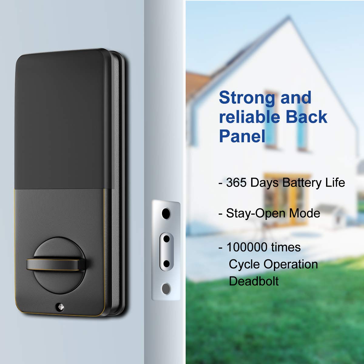 Narpult Smart Door Lock, Fingerprint Electronic Deadbolt Door Lock
