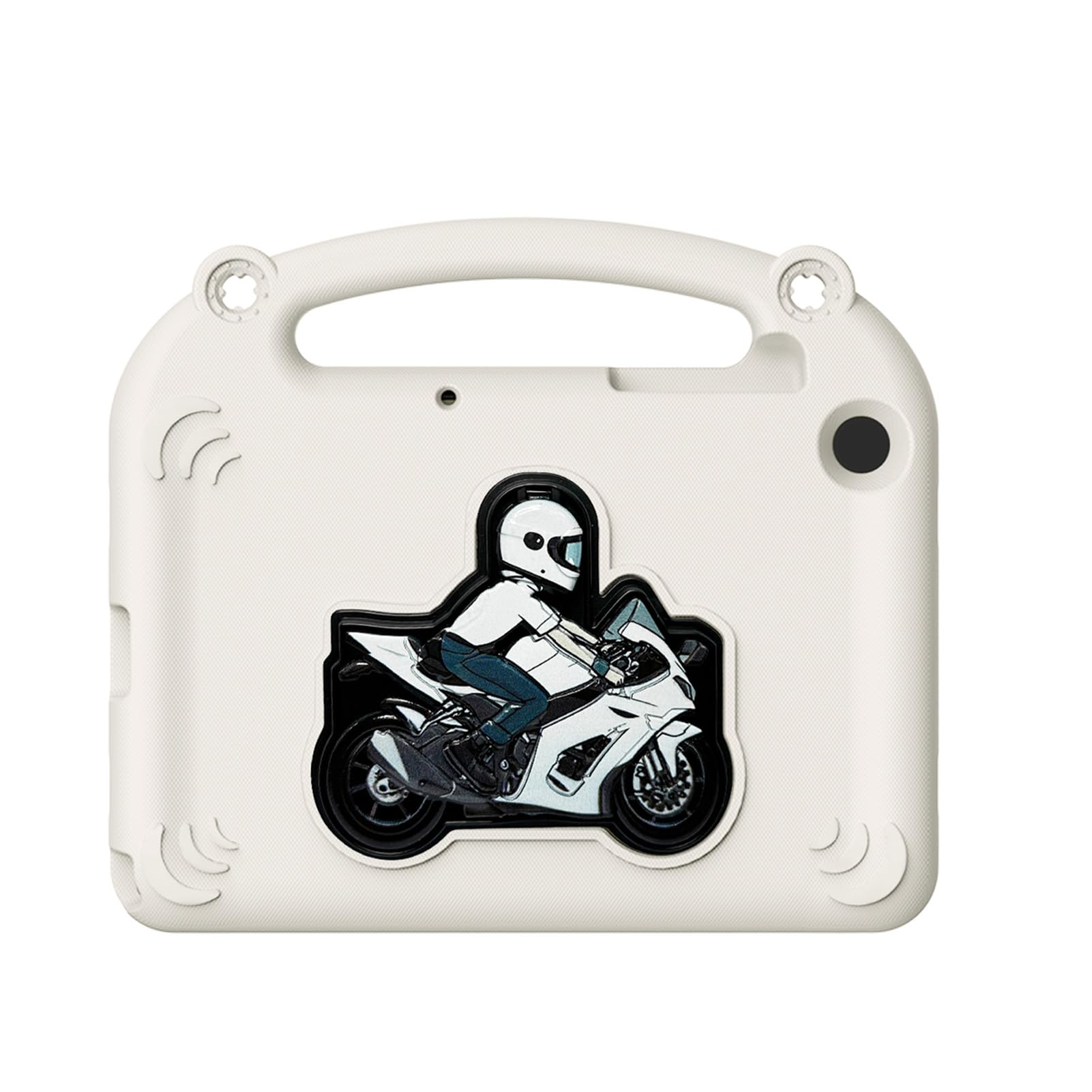 Protector de tableta para niños Tab A9 Plus antigolpes con soporte integrado beige 7