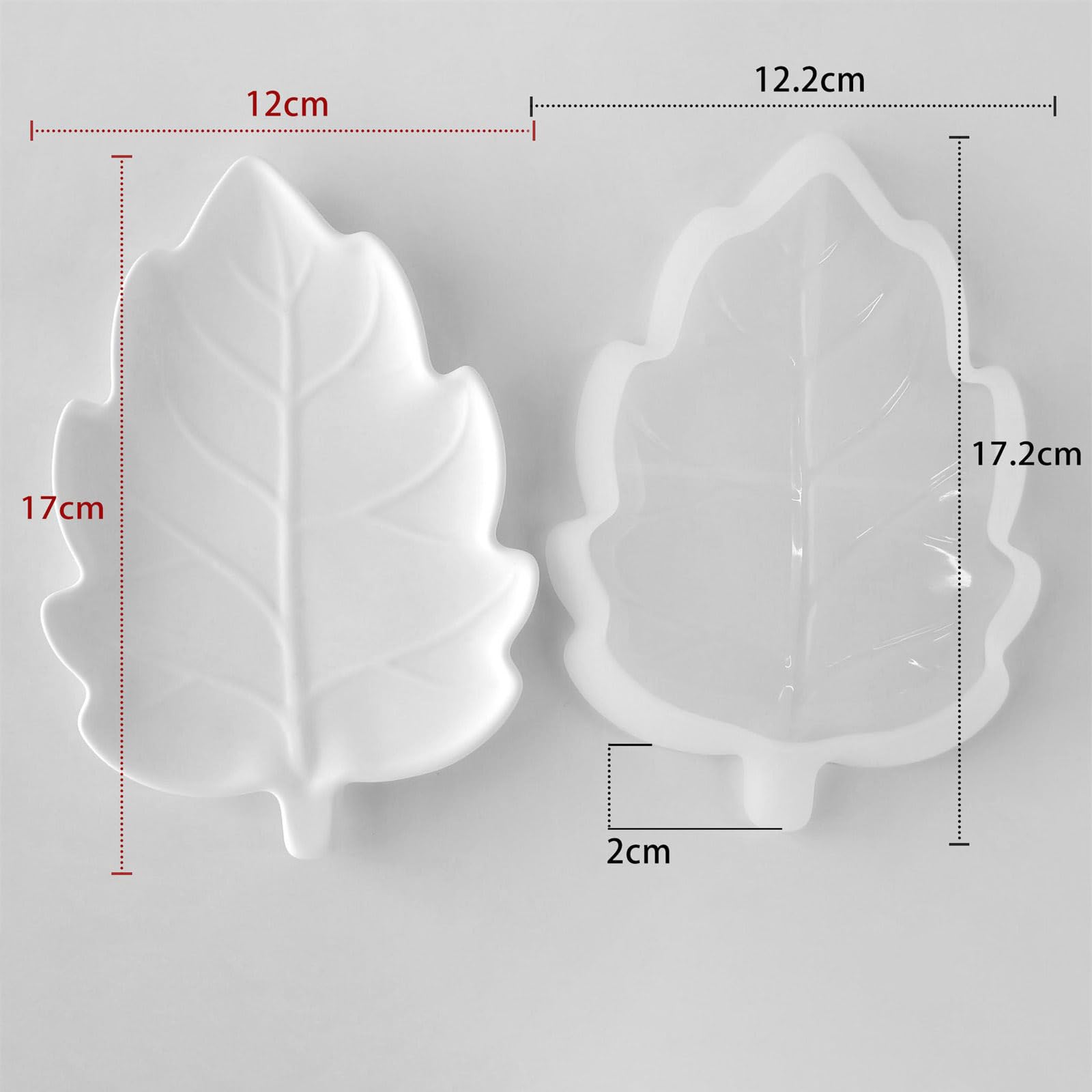 8 stampi in silicone flessibili per resina e vassoi decorativi in silicone